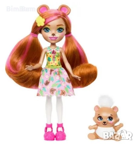 Кукла Enchantimals Animal Biloxi Bear & Trail / мече