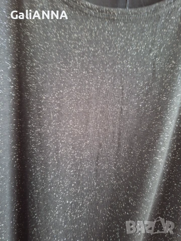 НОВА ЧЕРНА РОКЛЯ СЪС СРЕБРИСТО 2XL, снимка 5 - Рокли - 50840044