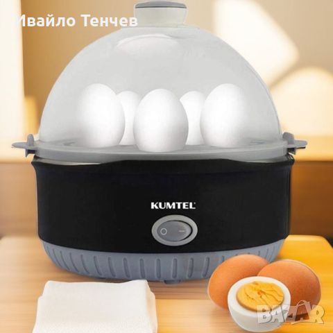 Яйцеварка с капацитет за 7 яйца и мерителна чаша KUMTEL, снимка 3 - Други - 46403454