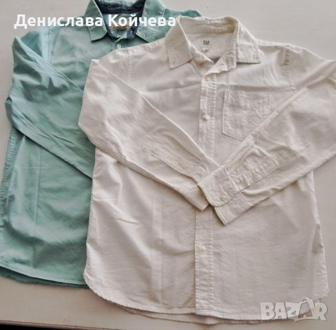 2 броя ризи- Gap и h&m за 10-12 г. , снимка 1 - Детски ризи - 45782964