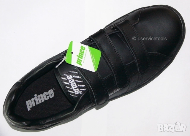Оригинални PRINCE Мъжки Кожени МАРАТОНКИ № EU 42 Спортни Обувки Сникърси с Велкро Ленти БАРТЕР, снимка 2 - Маратонки - 52177980
