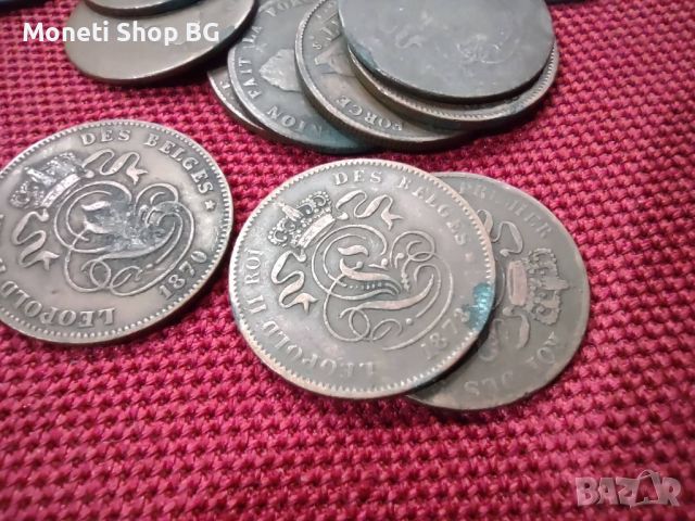 Стари медни монети от Белгия, снимка 3 - Нумизматика и бонистика - 46409390