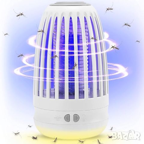 Лампа за унищожаване на насекоми с нощна светлина, 2 в 1, снимка 1 - Друга електроника - 46396352