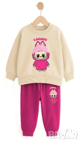 детски ватиран комплект labubu, снимка 3 - Детски комплекти - 52004477