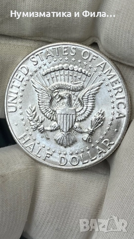 Сребърна монета САЩ - Кенеди -1964 година, снимка 2 - Нумизматика и бонистика - 52704723