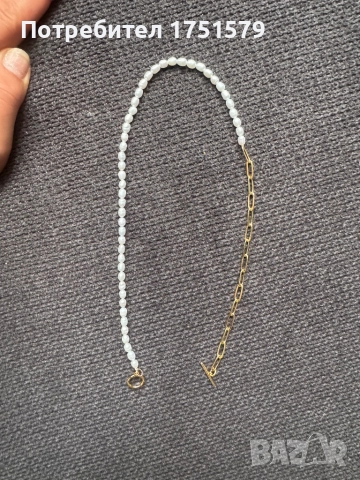 Ново колие с естествени перли, снимка 3 - Колиета, медальони, синджири - 52146949