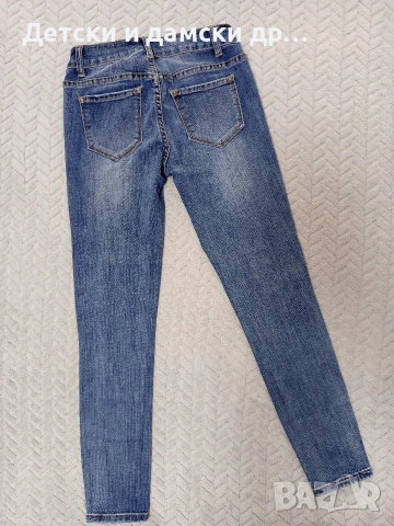 Дамски дънки Miss Bonbon Размер S Ново , снимка 2 - Дънки - 53716491