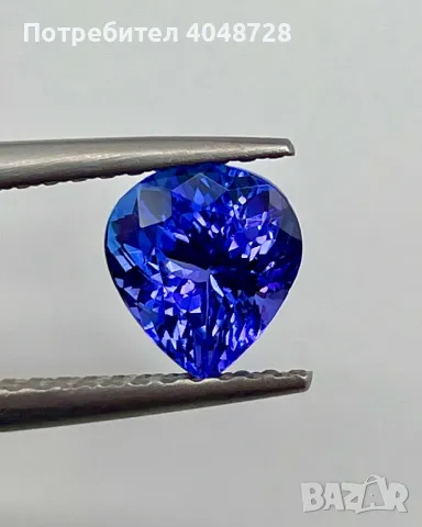 Инвестиционен естествен Танзанит 2.34ct. ALGT Сертификат, снимка 1 - Други - 47376020