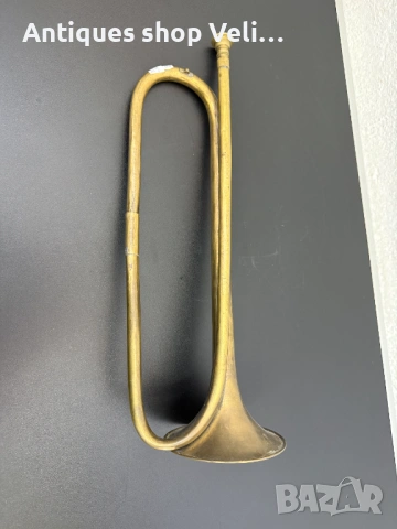 Стара бронзова тръба №8096, снимка 4 - Антикварни и старинни предмети - 54125170