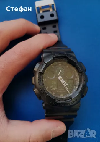 ХИТ ЦЕНА Часовник Casio G-shock GA-100MB, снимка 4 - Мъжки - 48347096