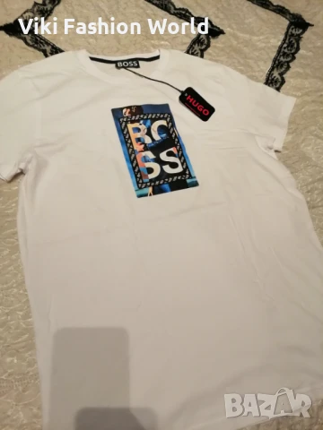 Мъжка тениска Hugo Boss, снимка 2 - Тениски - 51305203