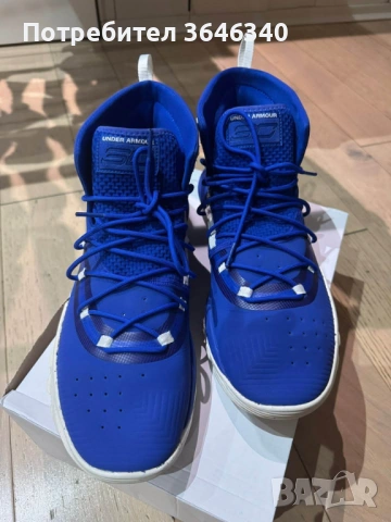 Under Armour Curry 5 "Royal" размер 47,5, снимка 6 - Спортни обувки - 53260964