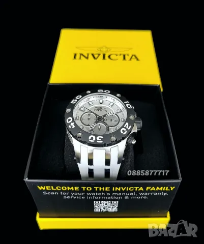 часовник INVICTA Subaqua White 52 mm, Инвикта нов , снимка 7 - Мъжки - 47161490