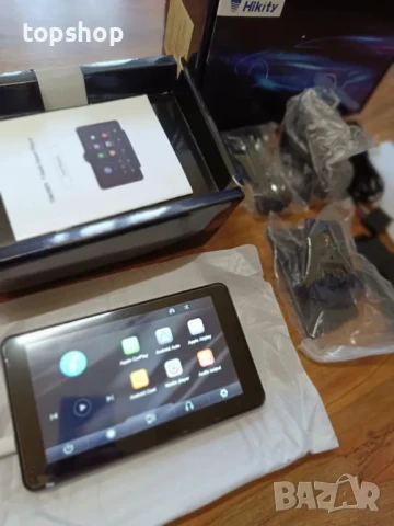 НОВ плейър Hikity 7" безжичен Carplay & Android. Aux букса, TF Card, Type C, DVR, Bluetooth, FM, GP, снимка 5 - Аксесоари и консумативи - 50501893