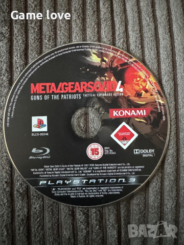 Metal gear solid 4 ps3 PlayStation 3, снимка 1 - Игри за PlayStation - 45010291