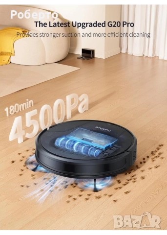 Прахосмукачка робот Honiture G20 pro, снимка 2 - Прахосмукачки - 52900727