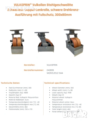 Колела за тежек товар    