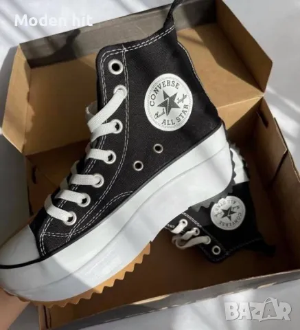 Converse дамски кецове висок клас реплика, снимка 3 - Кецове - 49590187