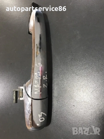 Външна дръжка за задна дясна врата хромирана RHD за Mazda 6 (2002-2007), снимка 2 - Части - 53714318