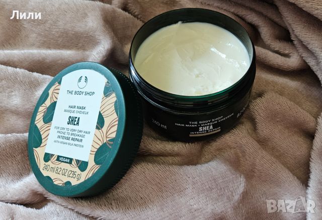 Маска за суха коса с шеа The body shop, снимка 2 - Продукти за коса - 46080138