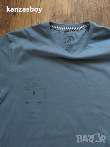 volcom - страхотна мъжка тениска КАТО НОВА С, снимка 1 - Тениски - 45242199