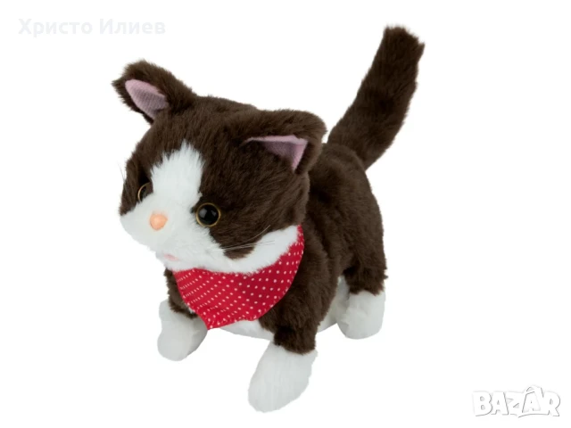 Плюшена играчка коте със звук и движение котка
