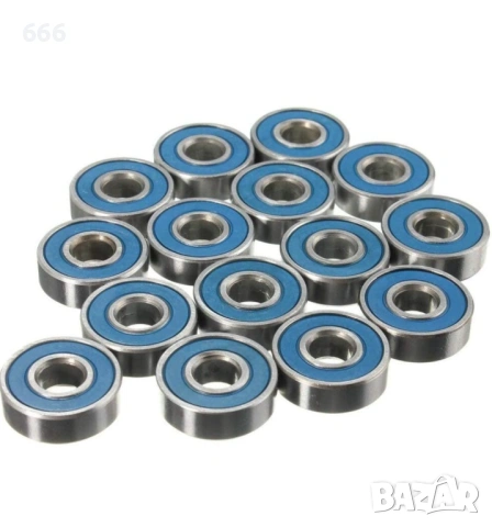 10 бр. 608RS лагери ABEC-9 сачмени лагери от въглеродна стомана за скейтборд, снимка 2 - Други стоки за дома - 53530300