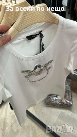 Pinko Дамска Тениска👚Дамска Блуза С Къс Ръкав Пинко - Различни Цветове Код E. Fashion-77, снимка 6 - Тениски - 53933651