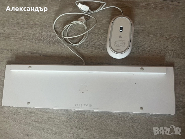 Apple клавиатура A1243 DE Layout и Apple мишка Mighty Mouse A1152, снимка 5 - Клавиатури и мишки - 52142249