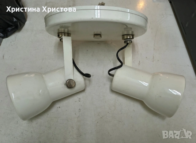 Ел. лампа с две гнезда, снимка 3 - Лампиони - 53238178