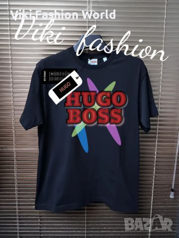 Hugo boss черни мъжки тениски , маркови тениски , boss тениска къс ръкав, снимка 1 - Тениски - 45533374