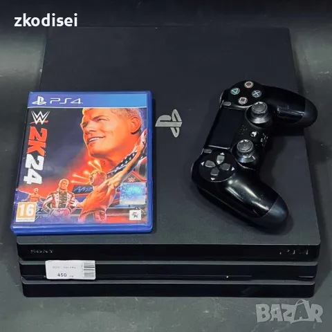 Конзола SONY PS4 PRO с 1бр. джойстик и 1бр. игра