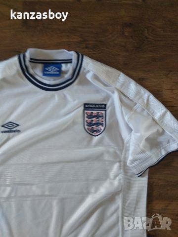  Umbro England Football Shirt Home 1999-01 - колекционерска футболна тениска Л, снимка 1 - Тениски - 46229173
