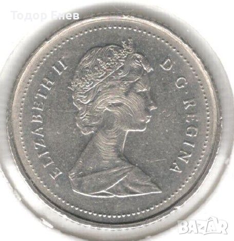 Canada-10 Cents-1987-KM# 77.1-Elizabeth II 2nd portrait, снимка 2 - Нумизматика и бонистика - 46017217