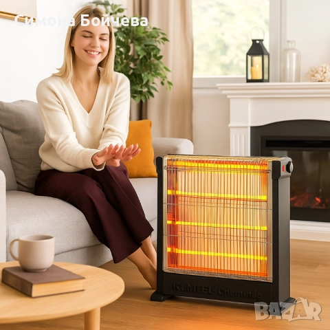 Кварцова печка LUXELL KS-2760, 2200W, 4 тръби, снимка 5 - Отоплителни печки - 52819087