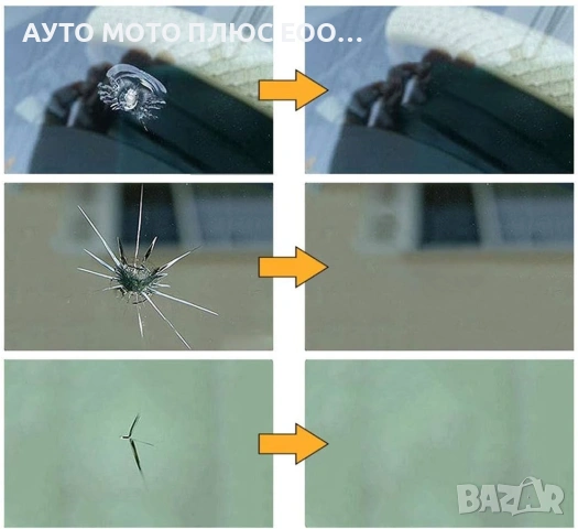 Комплект за ремонт на пукнатини в предно стъкло Visbella, снимка 4 - Аксесоари и консумативи - 53358183
