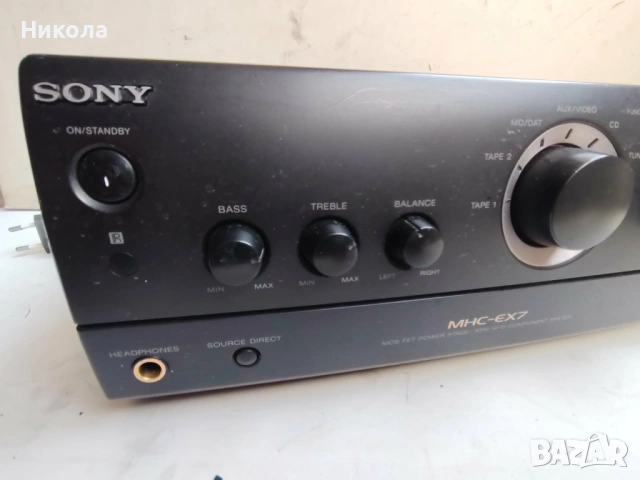 Sony MHC-EX7, снимка 2 - Ресийвъри, усилватели, смесителни пултове - 54263001