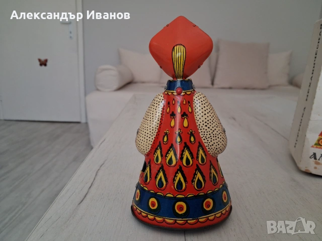 Стара ламаринена,механична играчка Аленушка, снимка 3 - Колекции - 51745147