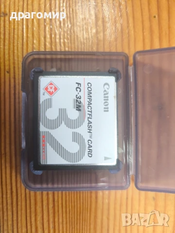 Canon COMPACTFLASH CARD FC-32MB, снимка 2 - Чанти, стативи, аксесоари - 51179153