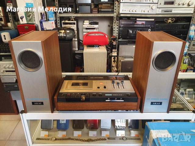 Аудиосистема / Stereo cassette recorder AKAI GXC-36 Касетен стерео  касетофон  с две тонколони и вгр, снимка 2 - Аудиосистеми - 41037502