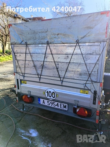 Humbaur 1300кг със спирачка , снимка 7 - Ремаркета - 53787579