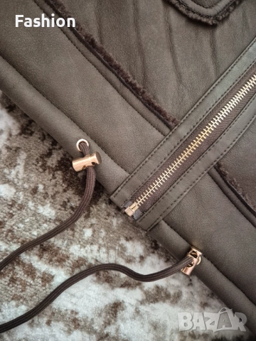 Дамско яке с пухена яка, снимка 7 - Якета - 52978259