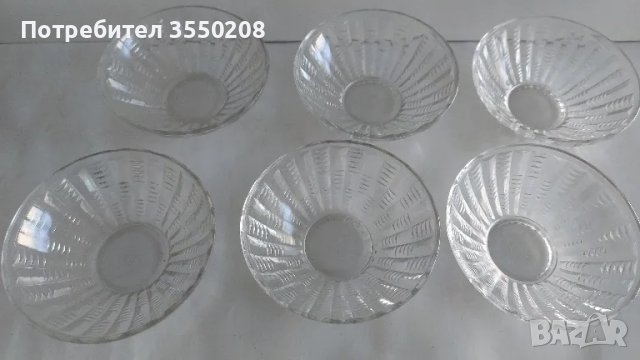 Купички, стъклени, 6 броя, снимка 1