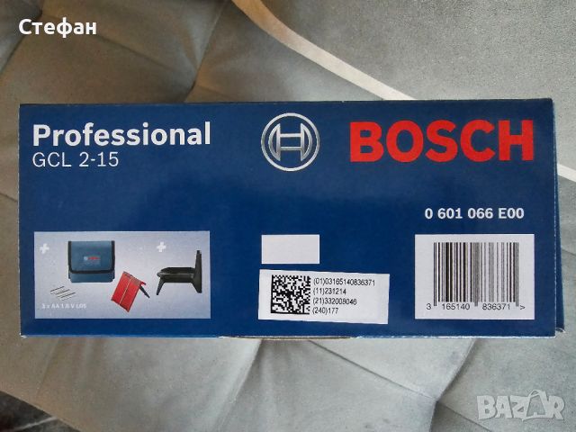 Линеен Лазер BOSCH PROFESSIONAL GCL 2-15, снимка 3 - Други инструменти - 46409618