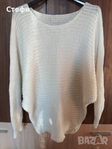 Дамски пуловер свободен модел, снимка 4 - Блузи с дълъг ръкав и пуловери - 52920003