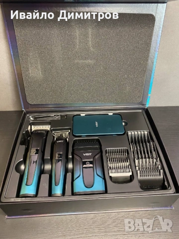 Професионален бръснарски комплект VGR ( 3 машинки )