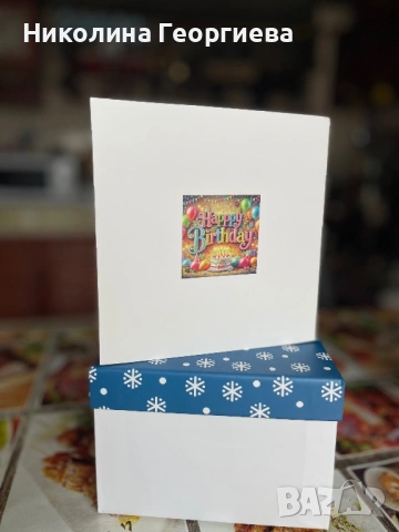 Уникална диамантена картичка 💎 Подарък за рожден ден | Ръчна изработка, снимка 6 - Други - 53930149