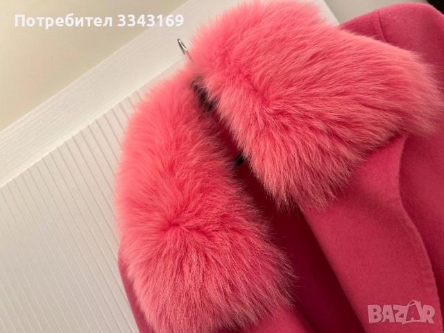 Розово пухкаво палто, снимка 6 - Палта, манта - 51628948