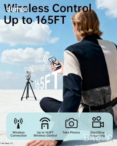 Компактен 4.0” огледален монитор за задната камера, за влог/селфи, бял, снимка 2 - Селфи стикове, аксесоари - 54026505