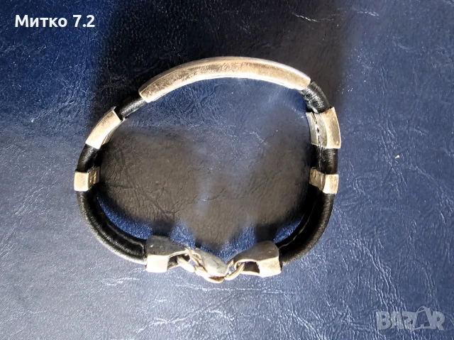 сребърна гривна - 23, снимка 5 - Гривни - 51216806